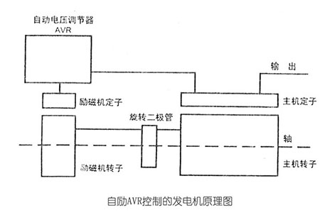 自励AVR控制的发电机原理图